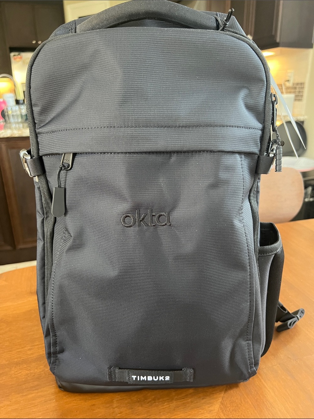 Timbuk2 Black Okta Compact Backpack with Side Pocket